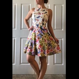 Floral Spring Summer Dress - Size 8